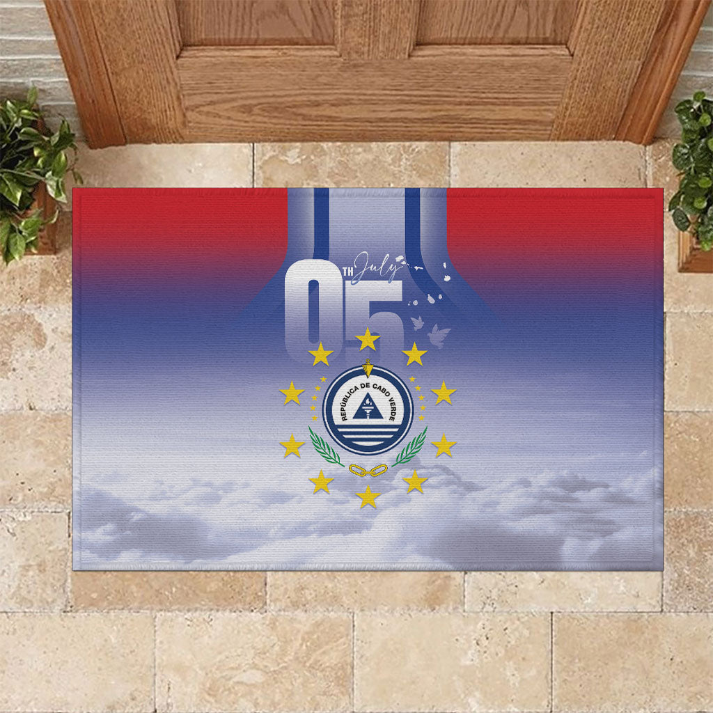 Cape Verde July 5th Rubber Doormat Happy Independence Day