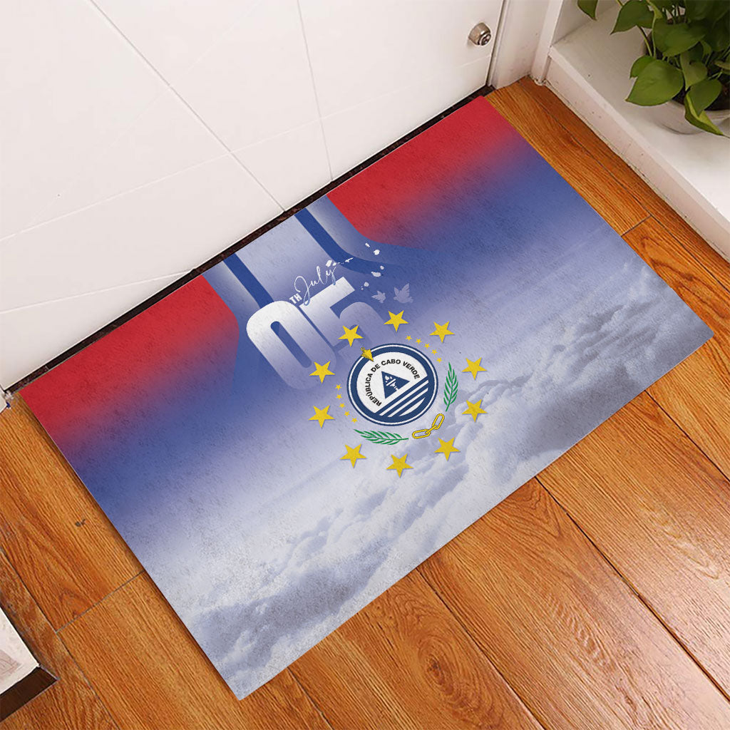Cape Verde July 5th Rubber Doormat Happy Independence Day