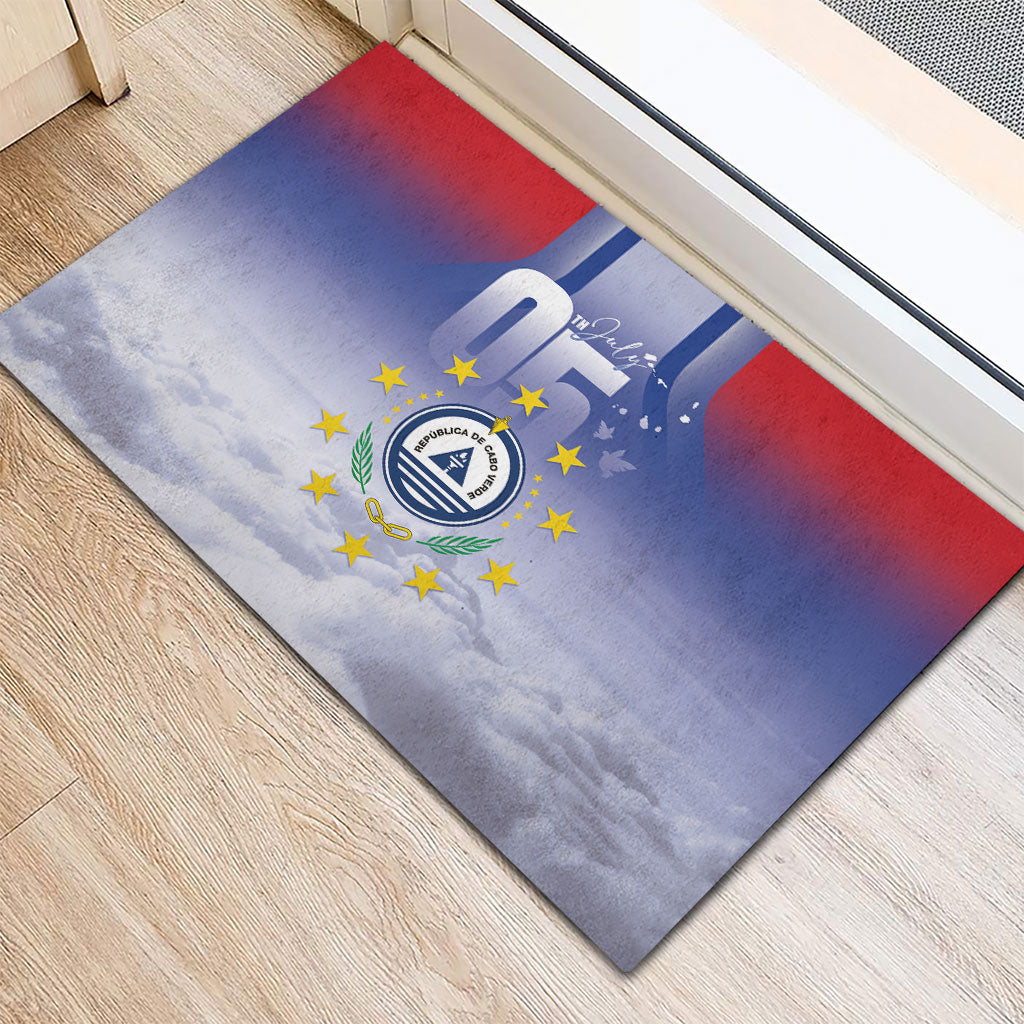 Cape Verde July 5th Rubber Doormat Happy Independence Day