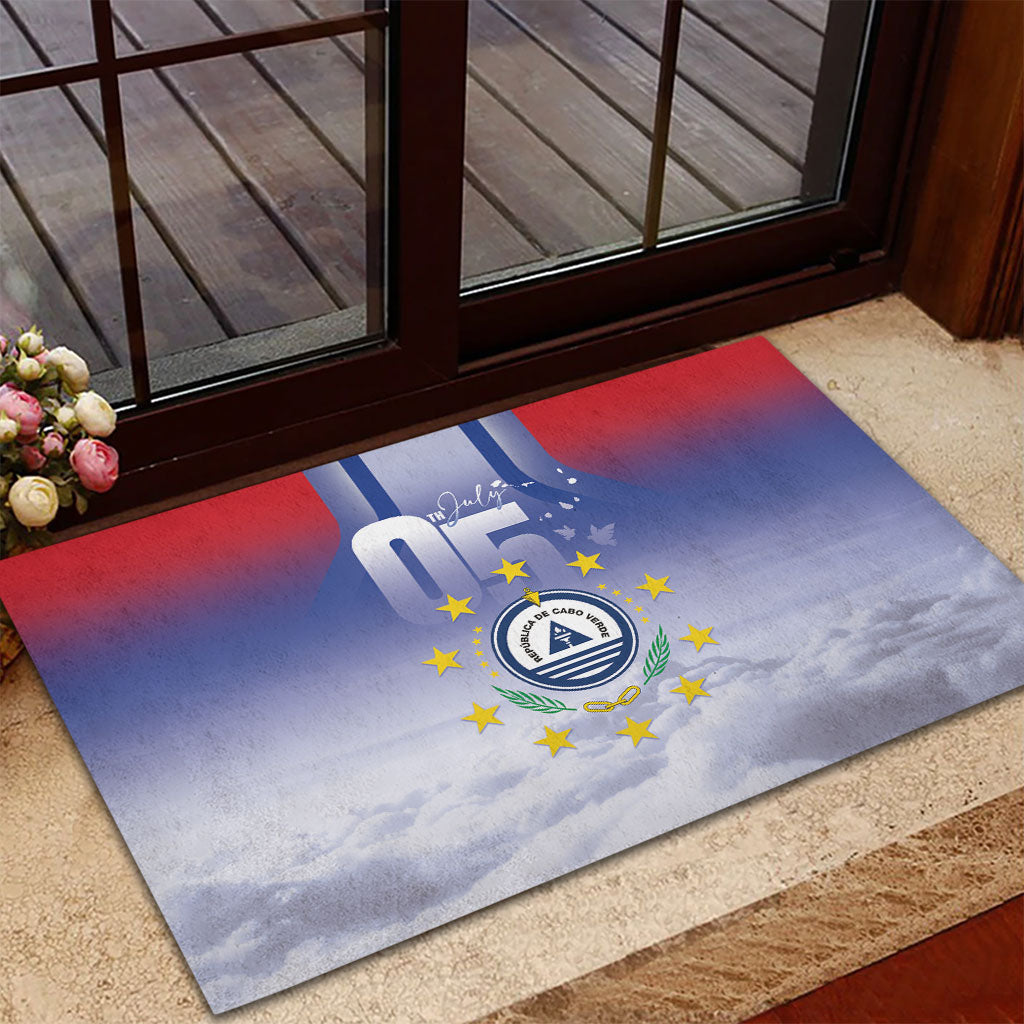 Cape Verde July 5th Rubber Doormat Happy Independence Day