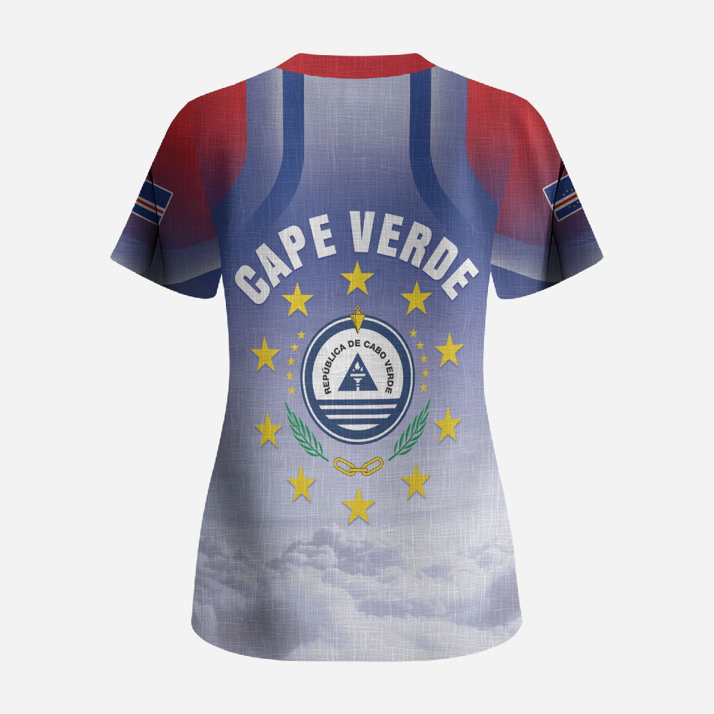 Cape Verde July 5th Scrub Top Happy Independence Day