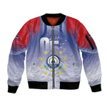 Cape Verde July 5th Sleeve Zip Bomber Jacket Happy Independence Day
