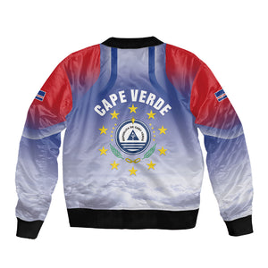 Cape Verde July 5th Sleeve Zip Bomber Jacket Happy Independence Day