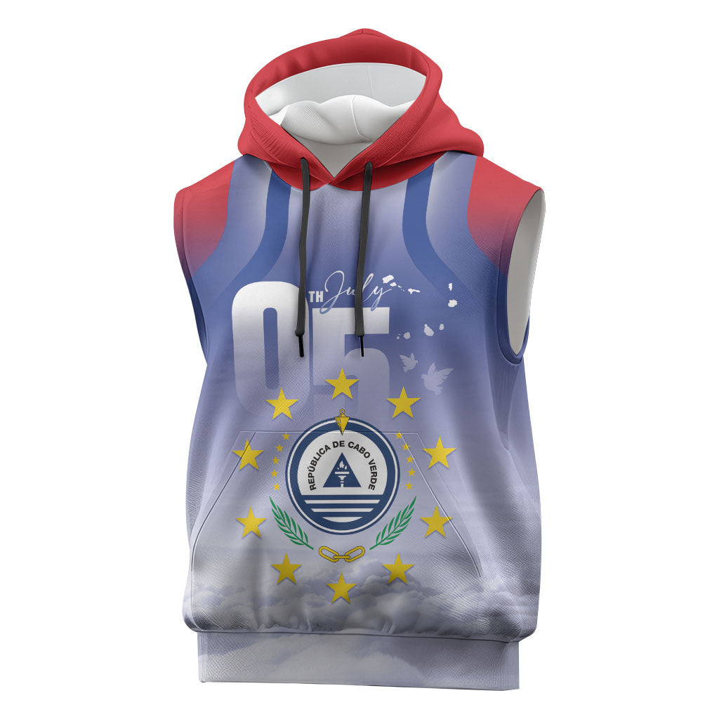 Cape Verde July 5th Sleeveless Hoodie Happy Independence Day