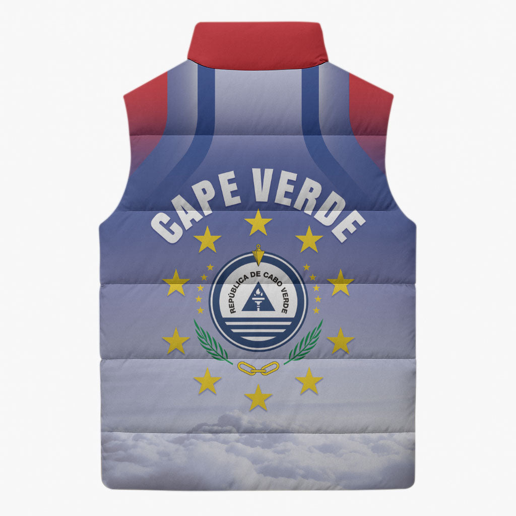 Cape Verde July 5th Sleeveless Puffer Jacket Happy Independence Day