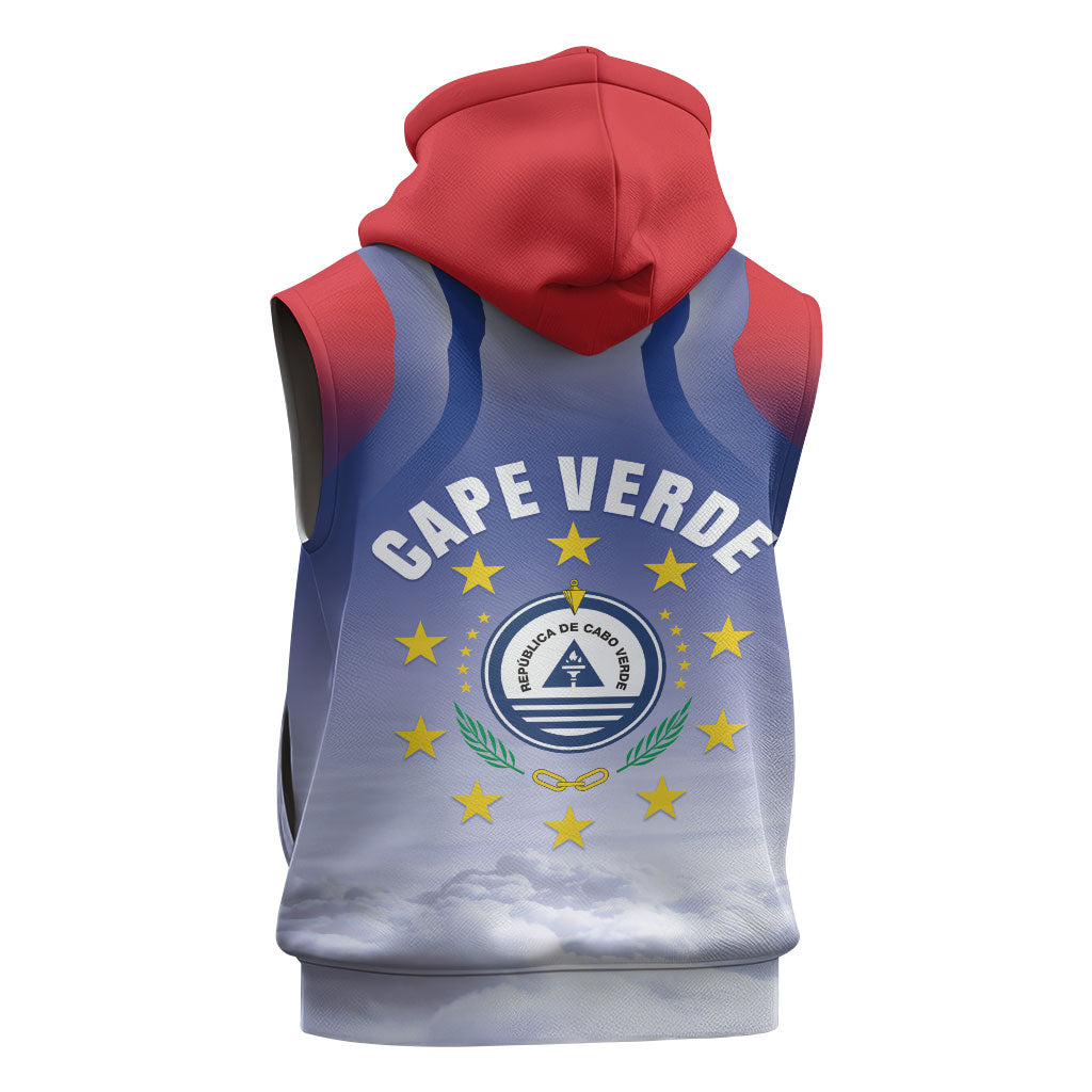 Cape Verde July 5th Sleeveless Zip Hoodie Happy Independence Day