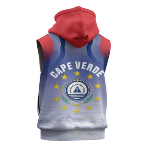 Cape Verde July 5th Sleeveless Zip Hoodie Happy Independence Day