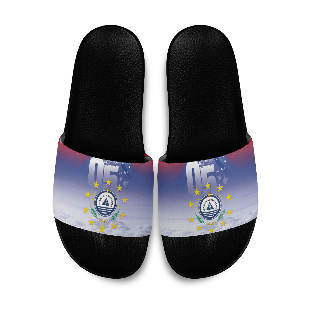 Cape Verde July 5th Slide Sandals Happy Independence Day