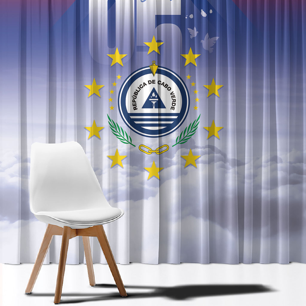 Cape Verde July 5th Window Curtain Happy Independence Day