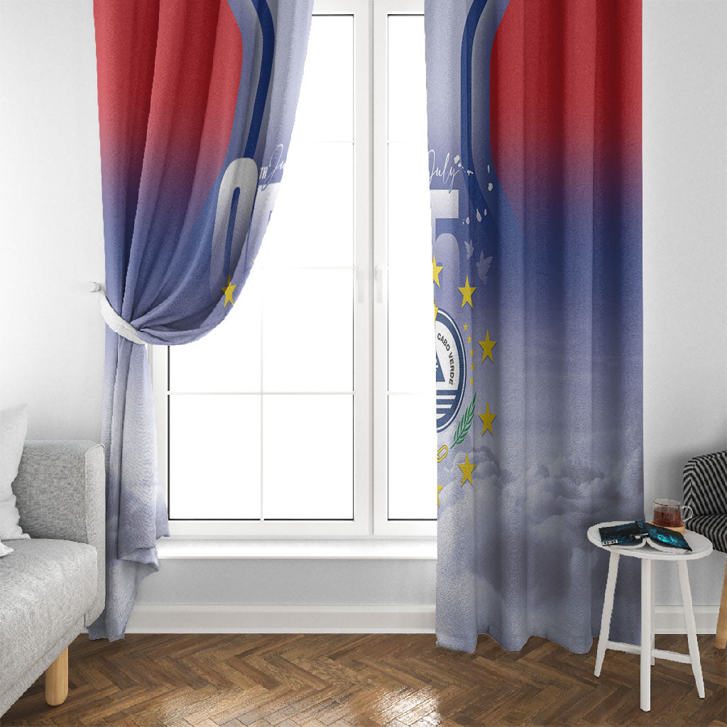Cape Verde July 5th Window Curtain Happy Independence Day