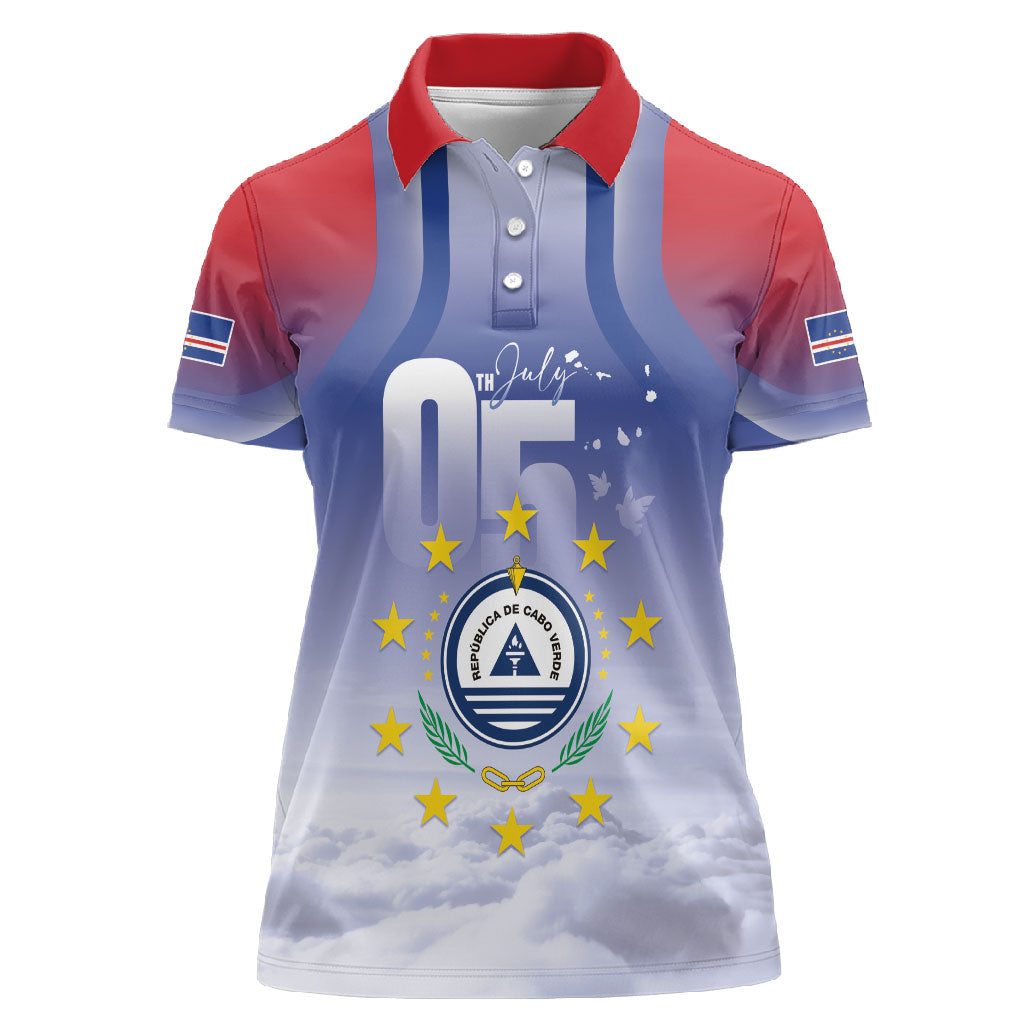 Cape Verde July 5th Women Polo Shirt Happy Independence Day