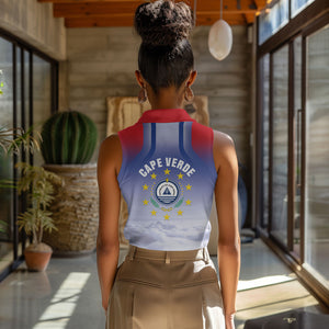 Cape Verde July 5th Women Sleeveless Polo Shirt Happy Independence Day
