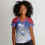Cape Verde July 5th Women V-Neck T-Shirt Happy Independence Day