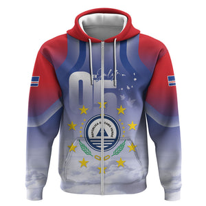 Cape Verde July 5th Zip Hoodie Happy Independence Day
