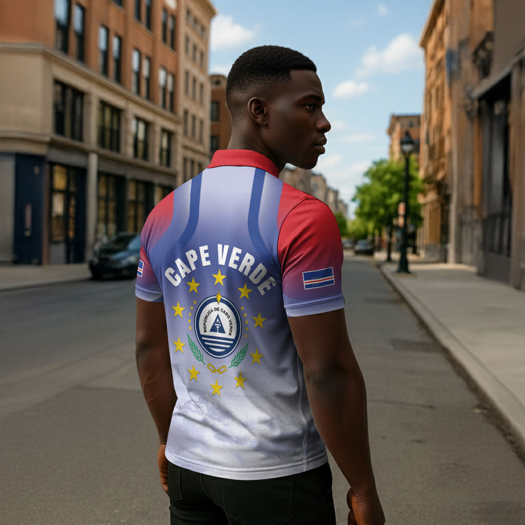 Cape Verde July 5th Zipper Polo Shirt Happy Independence Day