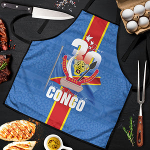 DR Congo Independence Day Apron Leopard Pattern With Coat Of Arms