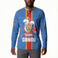 DR Congo Independence Day Button Sweatshirt Leopard Pattern With Coat Of Arms