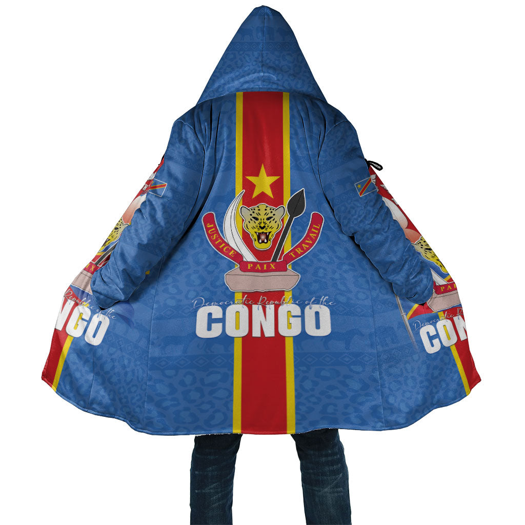DR Congo Independence Day Cloak Leopard Pattern With Coat Of Arms