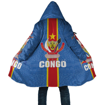 DR Congo Independence Day Cloak Leopard Pattern With Coat Of Arms