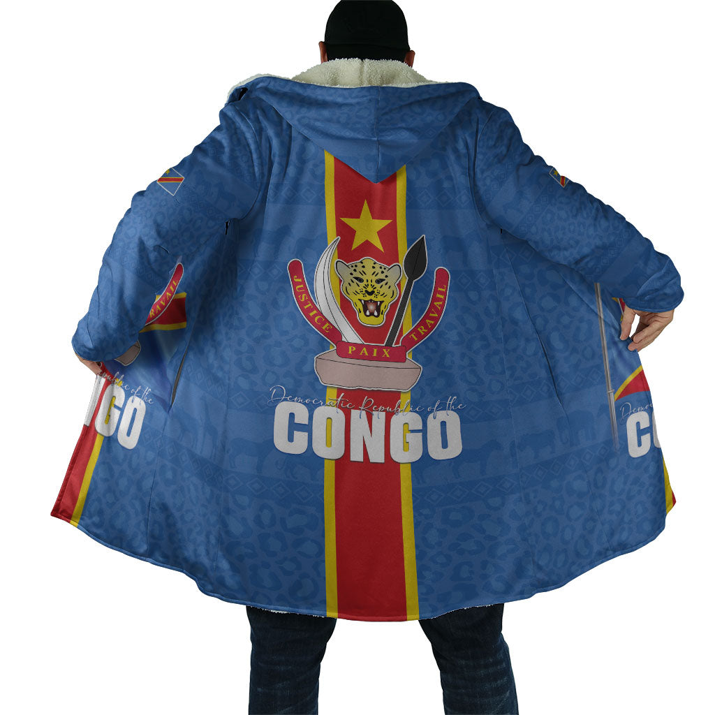 DR Congo Independence Day Cloak Leopard Pattern With Coat Of Arms