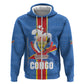 DR Congo Independence Day Hoodie Leopard Pattern With Coat Of Arms