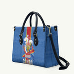 DR Congo Independence Day Leather Bag Leopard Pattern With Coat Of Arms