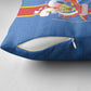 DR Congo Independence Day Pillow Cover Leopard Pattern With Coat Of Arms