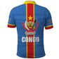 DR Congo Independence Day Polo Shirt Leopard Pattern With Coat Of Arms