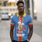 DR Congo Independence Day Polo Shirt Leopard Pattern With Coat Of Arms
