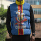 DR Congo Independence Day Sleeveless Puffer Jacket Leopard Pattern With Coat Of Arms