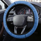 DR Congo Independence Day Steering Wheel Cover Leopard Pattern With Coat Of Arms