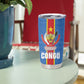 DR Congo Independence Day Tumbler Cup Leopard Pattern With Coat Of Arms