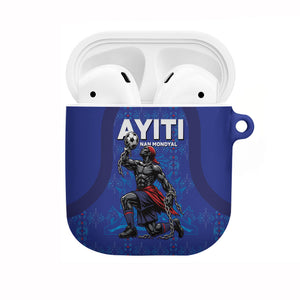 Haiti Ayiti Nan Mondyal 2026 AirPods Case Fyete Lit Victwa Blue Version