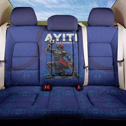 Haiti Ayiti Nan Mondyal 2026 Back Car Seat Cover Fyete Lit Victwa Blue Version