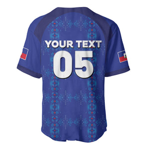 Custom Haiti Ayiti Nan Mondyal 2026 Baseball Jersey Fyete Lit Victwa Blue Version