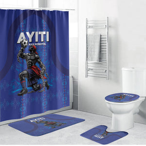 Haiti Ayiti Nan Mondyal 2026 Bathroom Set Fyete Lit Victwa Blue Version