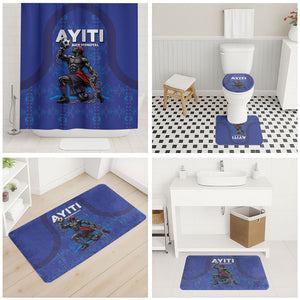 Haiti Ayiti Nan Mondyal 2026 Bathroom Set Fyete Lit Victwa Blue Version