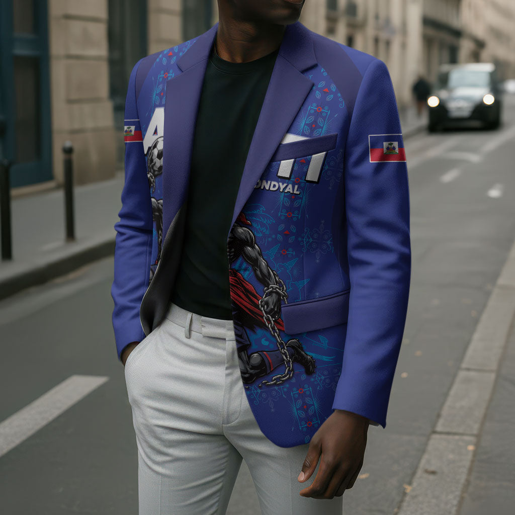 Custom Haiti Ayiti Nan Mondyal 2026 Blazer Fyete Lit Victwa Blue Version