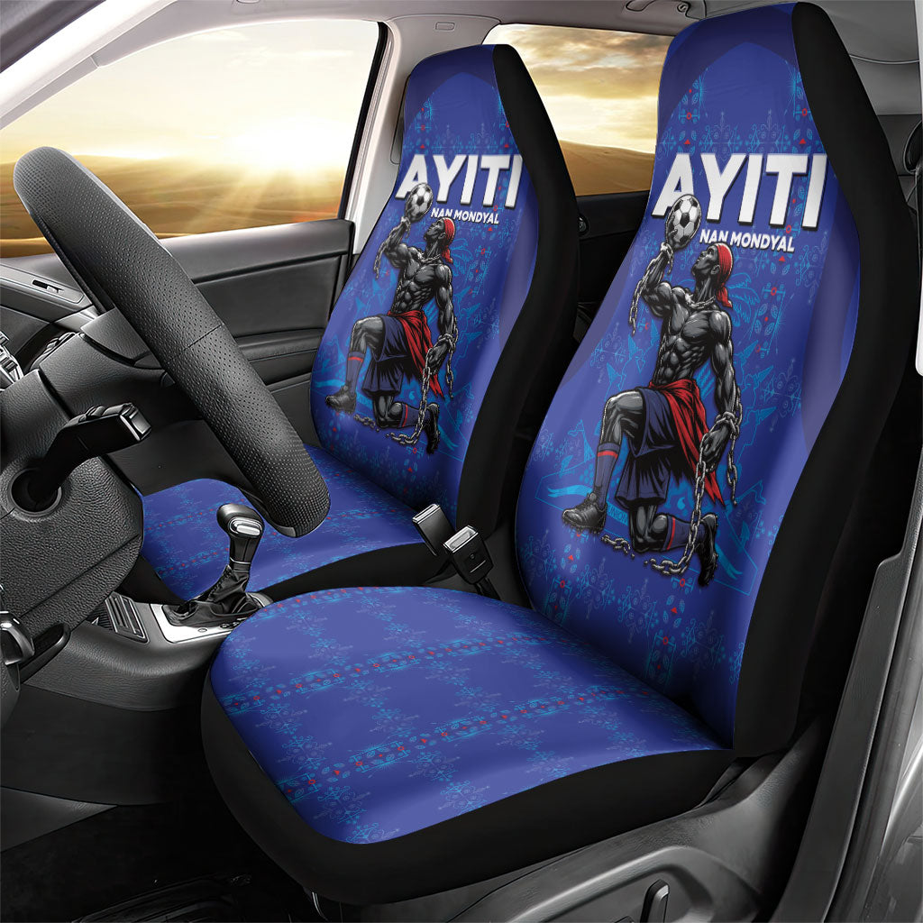 Haiti Ayiti Nan Mondyal 2026 Car Seat Cover Fyete Lit Victwa Blue Version