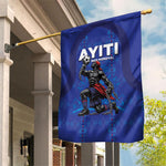 Haiti Ayiti Nan Mondyal 2026 Garden Flag Fyete Lit Victwa Blue Version