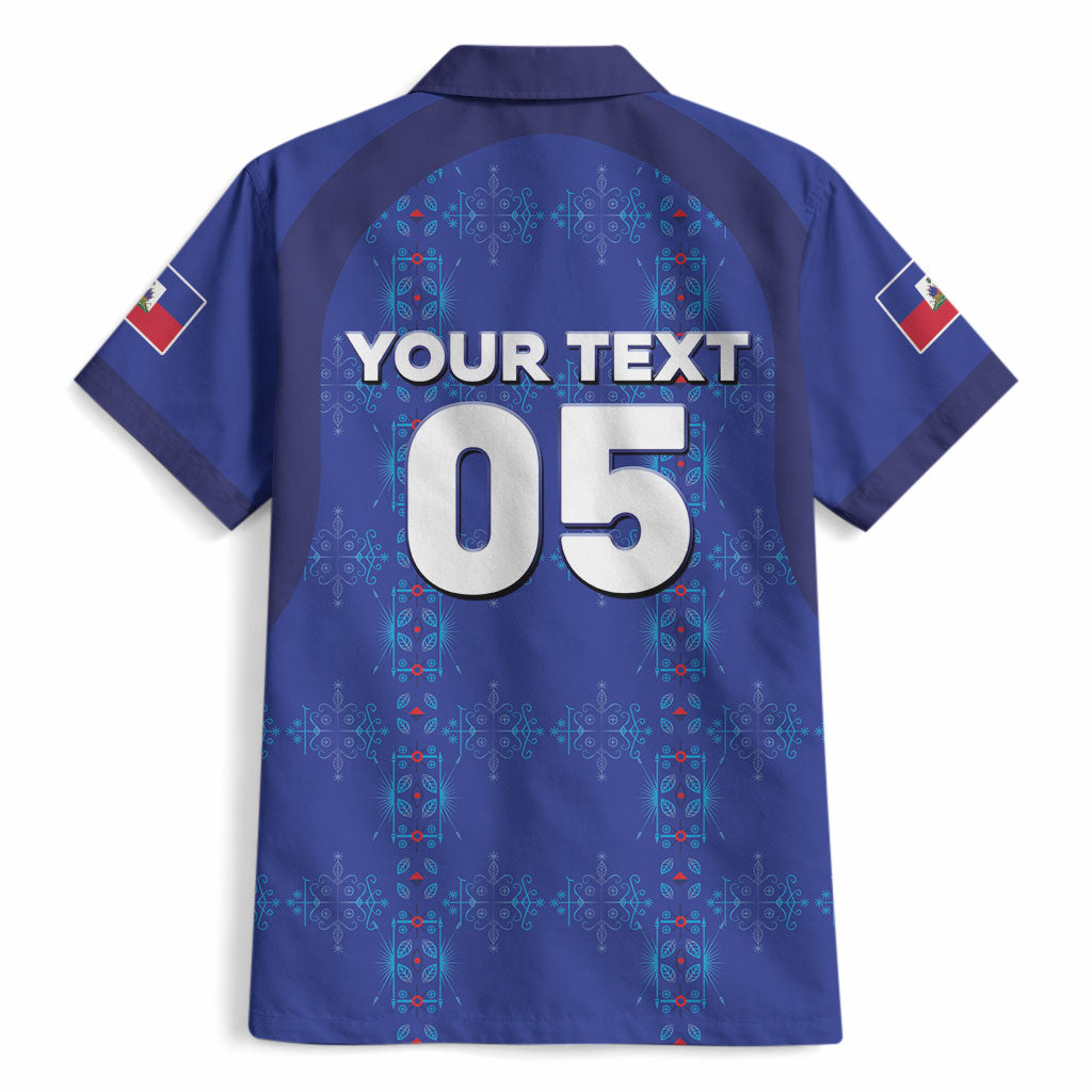 Custom Haiti Ayiti Nan Mondyal 2026 Hawaiian Shirt Fyete Lit Victwa Blue Version
