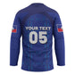 Custom Haiti Ayiti Nan Mondyal 2026 Hockey Jersey Fyete Lit Victwa Blue Version