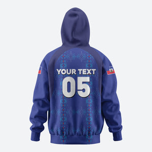 Custom Haiti Ayiti Nan Mondyal 2026 Hoodie Fyete Lit Victwa Blue Version