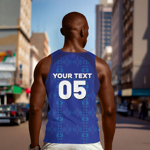 Custom Haiti Ayiti Nan Mondyal 2026 Men Tank Top Fyete Lit Victwa Blue Version