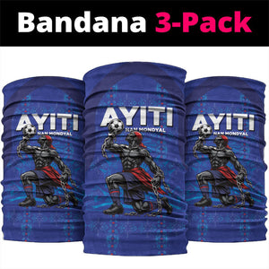 Haiti Ayiti Nan Mondyal 2026 Neck Gaiter Fyete Lit Victwa Blue Version
