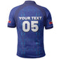 Custom Haiti Ayiti Nan Mondyal 2026 Polo Shirt Fyete Lit Victwa Blue Version