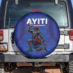 Haiti Ayiti Nan Mondyal 2026 Spare Tire Cover Fyete Lit Victwa Blue Version