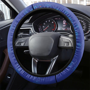 Haiti Ayiti Nan Mondyal 2026 Steering Wheel Cover Fyete Lit Victwa Blue Version