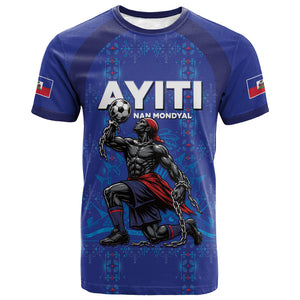 Custom Haiti Ayiti Nan Mondyal 2026 T shirt Fyete Lit Victwa Blue Version