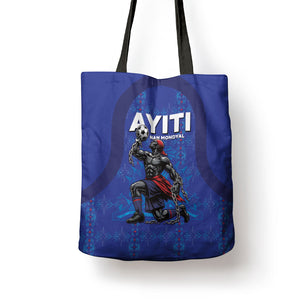 Haiti Ayiti Nan Mondyal 2026 Tote Bag Fyete Lit Victwa Blue Version